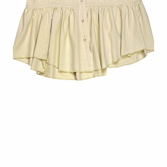 1.4.3. Story by Line Up White Peplum Jean Jacket - Picture 7 of 8